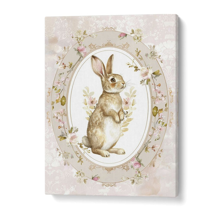 Bunny in a Wonderland II Kids Art Artwork in Gallery Wrap
