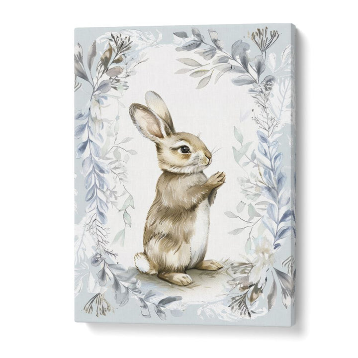 Bunny In Wonderland V Kids Art Artwork in Gallery Wrap
