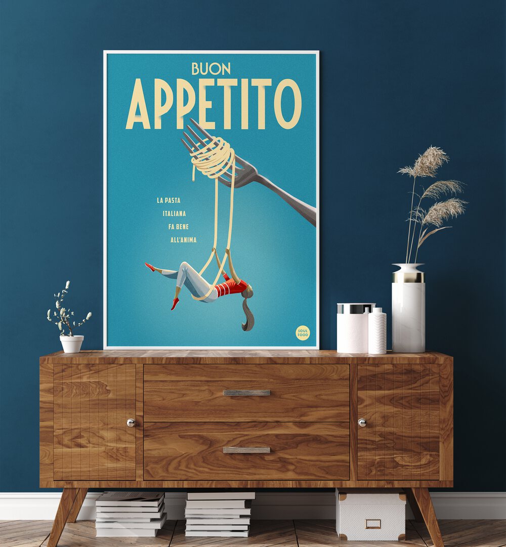 Elevate your space with BUON APPETITO, BAR art, celebrating the joy of mealtime in style and charm.