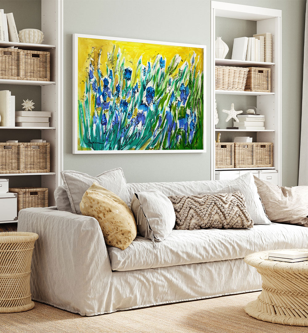 BURST OF BLUE BLOOMS