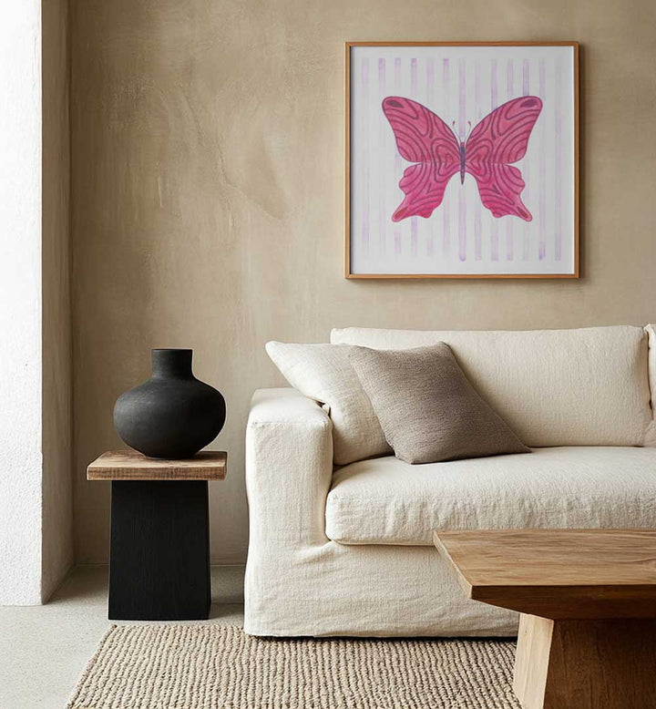 BUTTERFLY WITH STRIPES , FASHION POSTERS