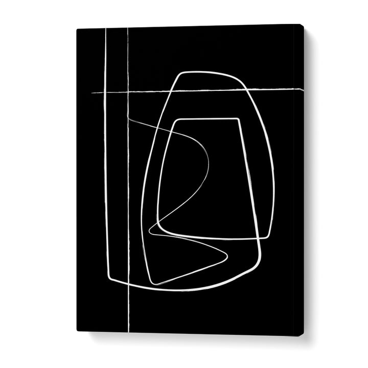 BW Lines II Abstract Art Abstract Paintings in Gallery Wrap