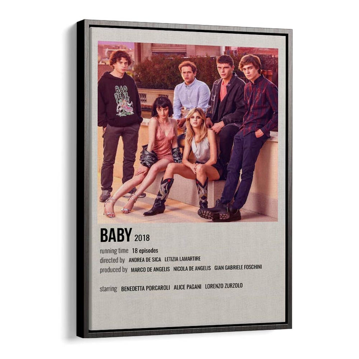 Baby 2018 Movie Posters in Black Floater Frame