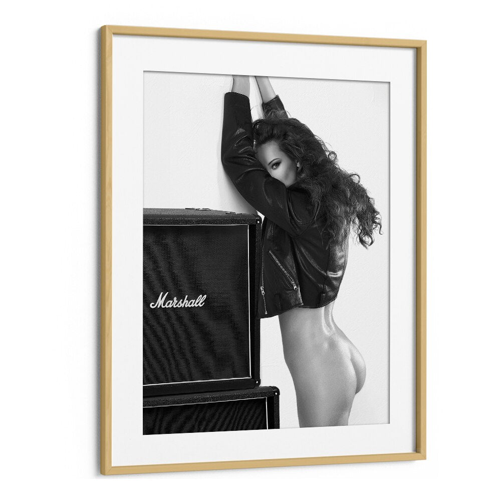 Baby by David Drake Fine Art Photography Fashion Photography in Oak Wood Frame With Mount