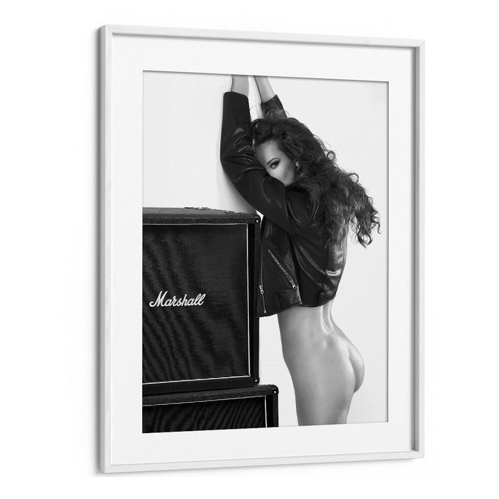 Baby by David Drake Fine Art Photography Fashion Photography in White Frame With Mount