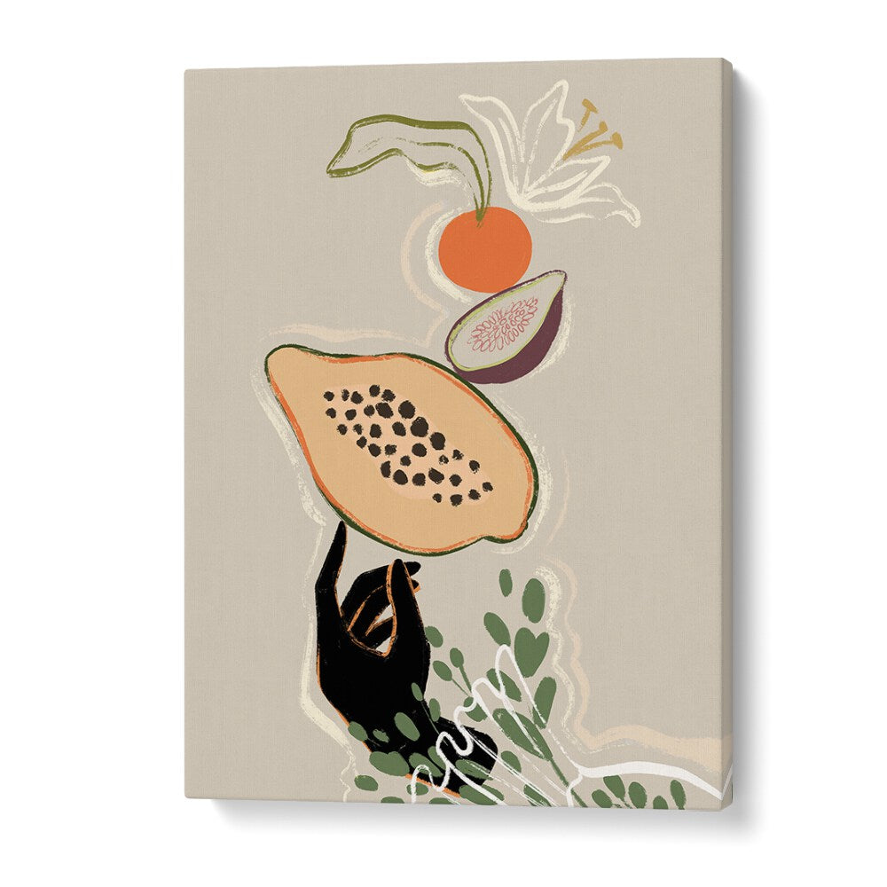 Balancing Fruits By Arty Guava Wall Art Prints in Gallery Wrap