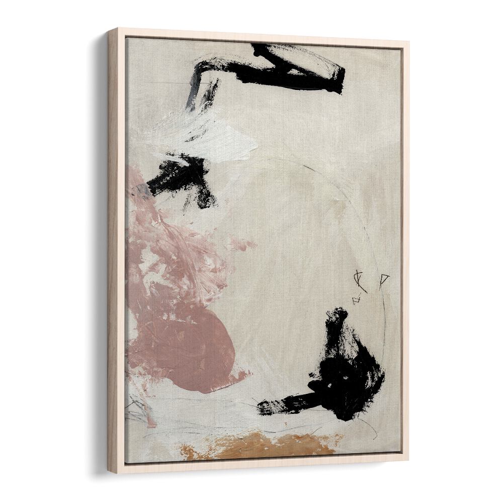 Ballet By Dan Hobday Abstract Art Abstract Paintings in Oak Wood Floater Frame