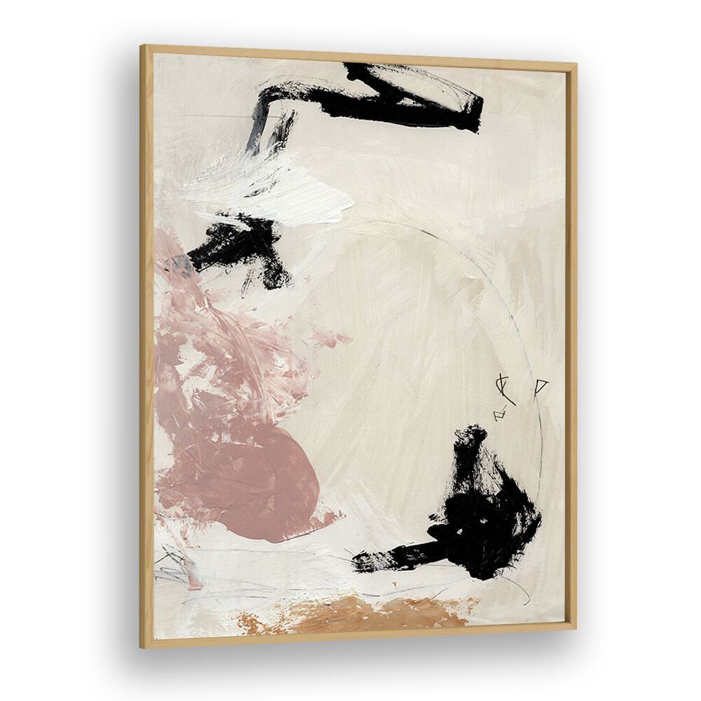 Ballet By Dan Hobday Abstract Art Abstract Paintings in Oak Wood Plain Frame