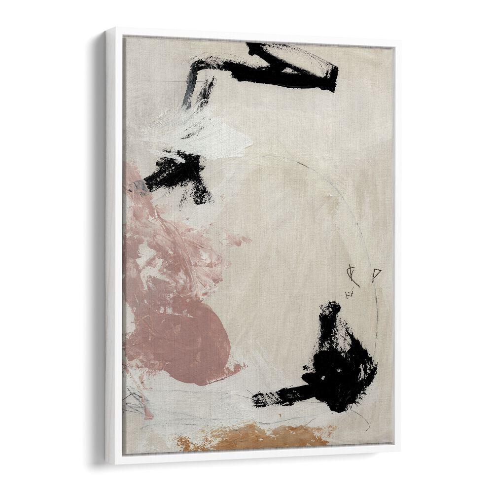 Ballet By Dan Hobday Abstract Art Abstract Paintings in White Floater Frame