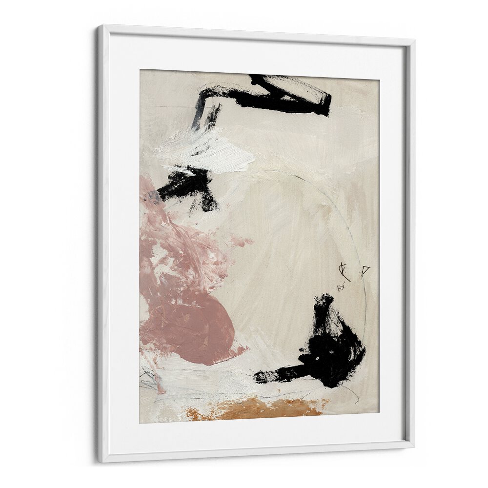 Ballet By Dan Hobday Abstract Art Abstract Paintings in White Frame With Mount