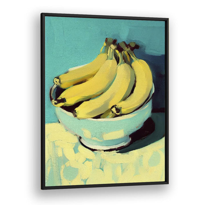 Bananas by Treechild Kitchen Art Prints in Black Plain Frame