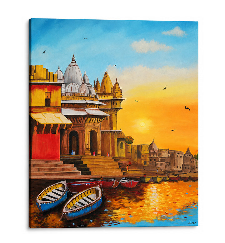 BANARAS GHAT , HANDMADE ARTWORKS