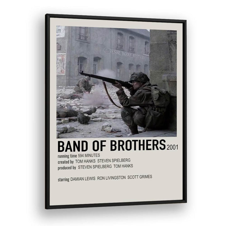 Band Of Brothers 2001 Movie Posters in Black Plain Frame