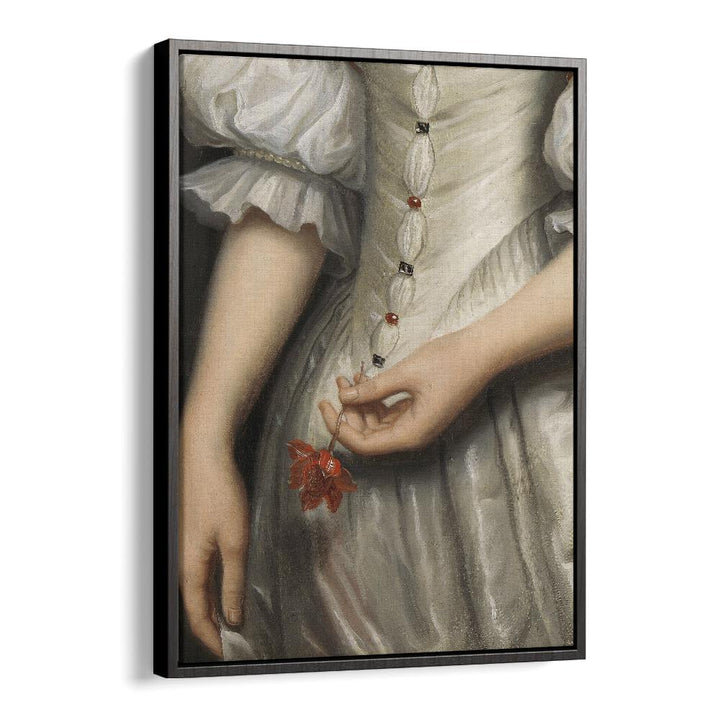 Baroque Detail Painting by the Art Concept Altered Art Prints in Black Floater Frame