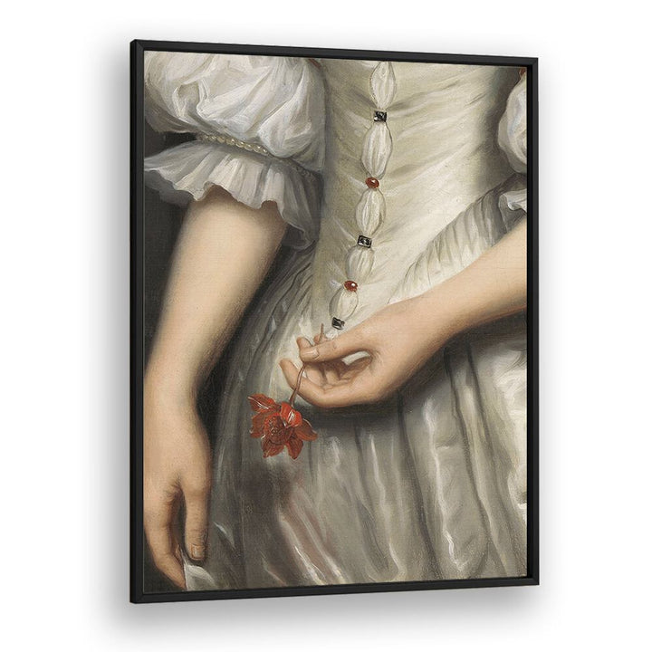 Baroque Detail Painting by the Art Concept Altered Art Prints in Black Plain Frame