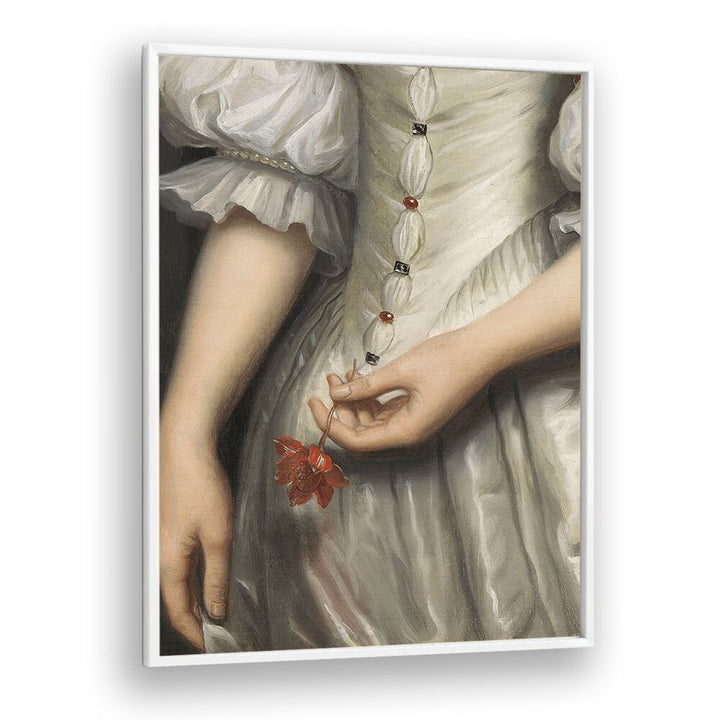 Baroque Detail Painting by the Art Concept Altered Art Prints in White Plain Frame