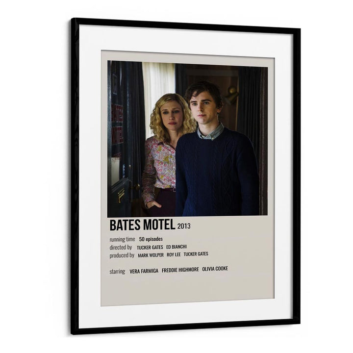 Bates Motel 2013 Movie Posters in Black Frame With Mount