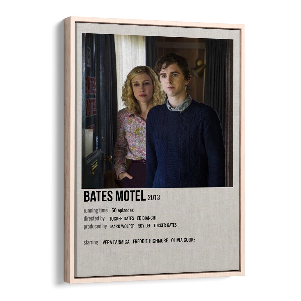 Bates Motel  2013 Movie Posters in Oak Wood Floater Frame