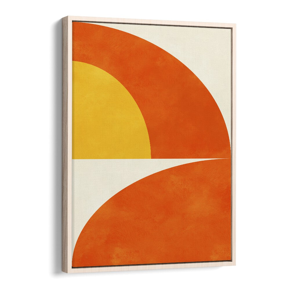 Bauhaus I By Ana Rut Bre Landscape Art Prints in Oak Wood Floater Frame