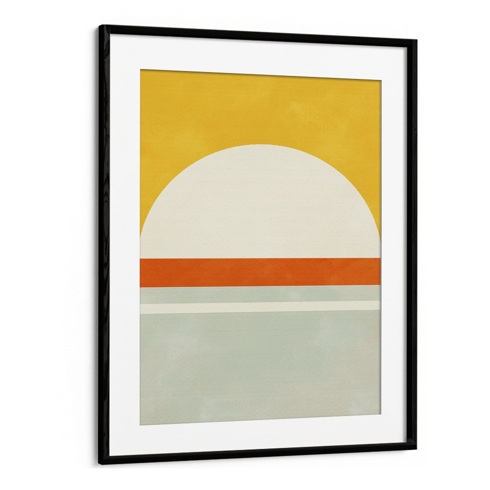 Bauhaus III By Ana Rut Bre Landscape Art Prints in Black Frame With Mount