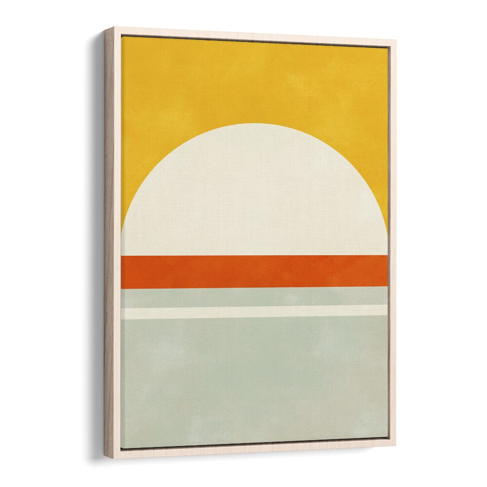 Bauhaus III By Ana Rut Bre Landscape Art Prints in Oak Wood Floater Frame