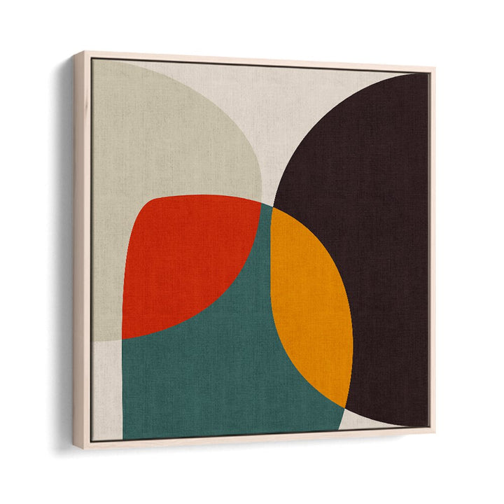 Bauhaus Modern Bold III By Ana Rut Bre Abstract Art Abstract Paintings in Oak Wood Floater Frame