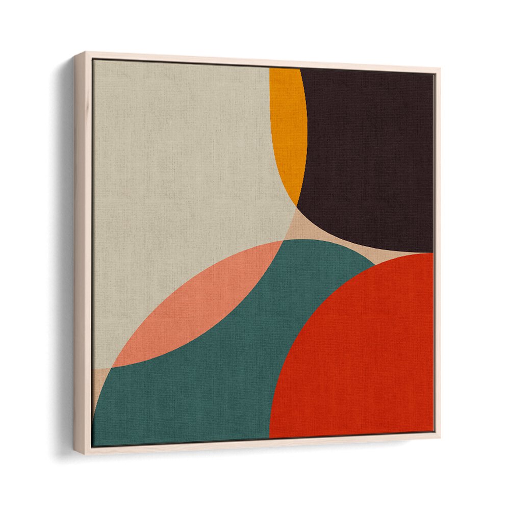 Bauhaus Modern Bold IV By Ana Rut Bre Abstract Art Abstract Paintings in Oak Wood Floater Frame