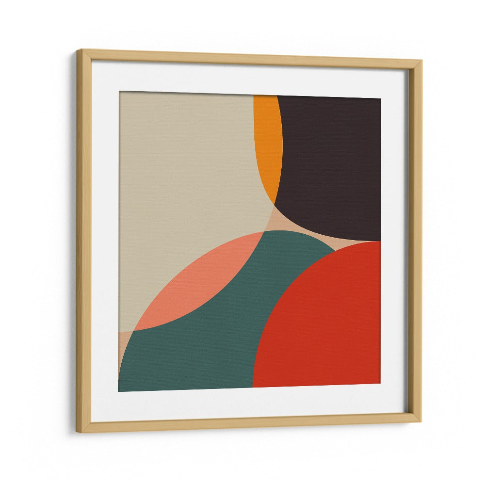 Bauhaus Modern Bold IV By Ana Rut Bre Abstract Art Abstract Paintings in Oak Wood Frame With Mount