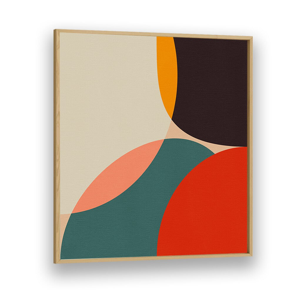 Bauhaus Modern Bold IV By Ana Rut Bre Abstract Art Abstract Paintings in Oak Wood Plain Frame