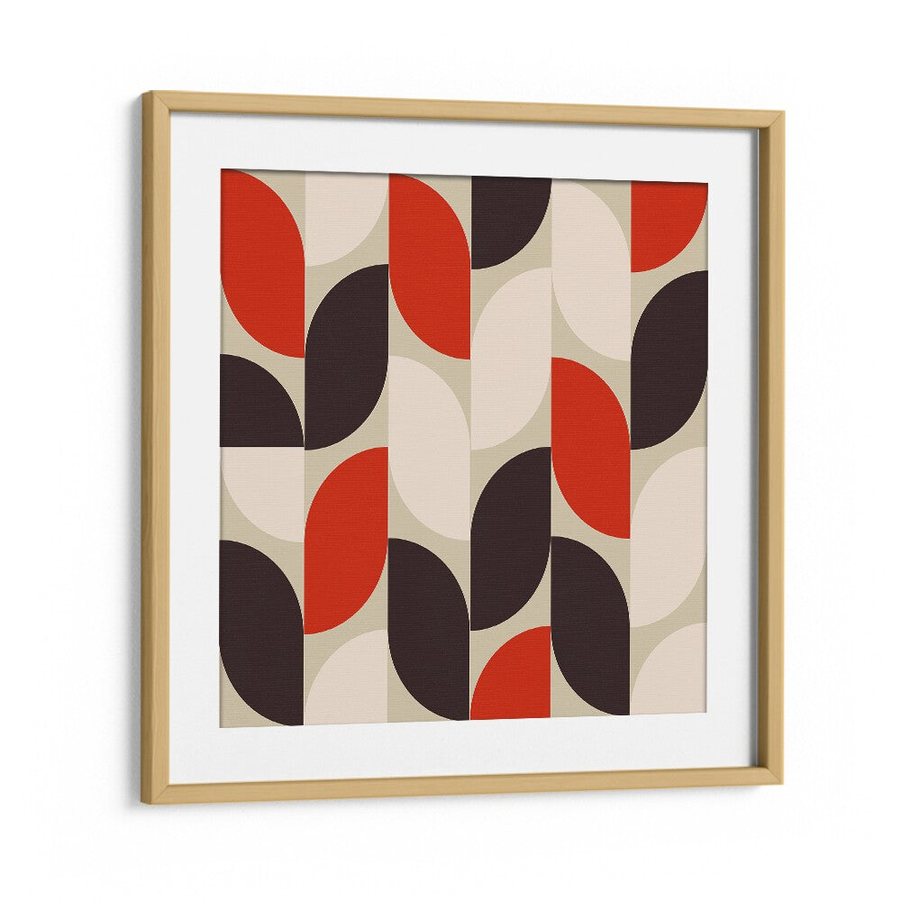 Bauhaus Modern III By Ana Rut Bre Abstract Art Abstract Paintings in Oak Wood Frame With Mount