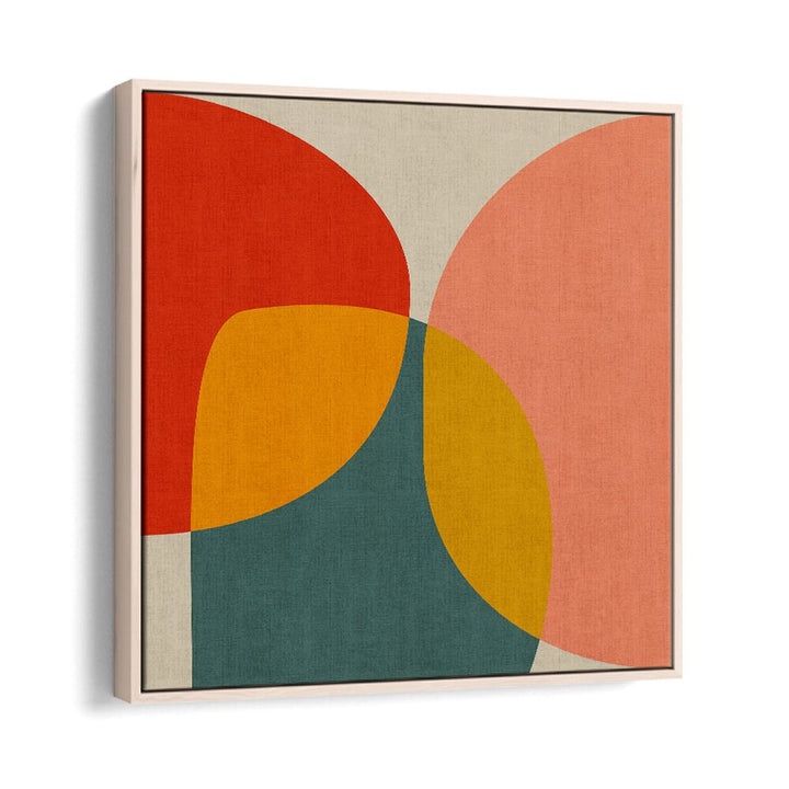 Bauhaus New II By Ana Rut Bre Abstract Art Abstract Paintings in Oak Wood Floater Frame