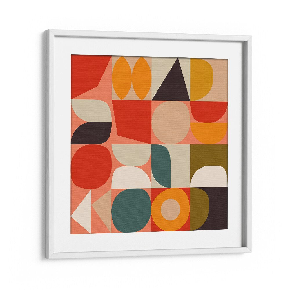 Bauhaus New IV By Ana Rut Bre Abstract Art Abstract Paintings in White Frame With Mount