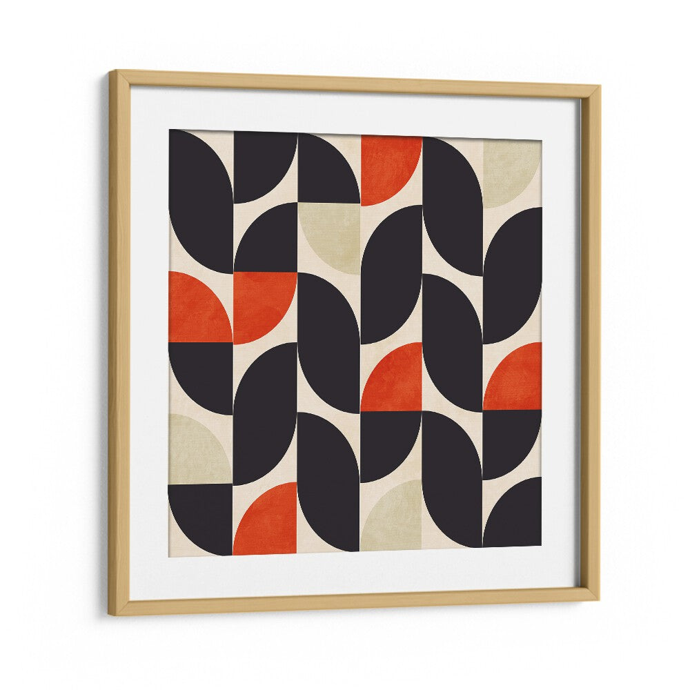 Bauhaus New V By Ana Rut Bre Abstract Art Abstract Paintings in Oak Wood Frame With Mount