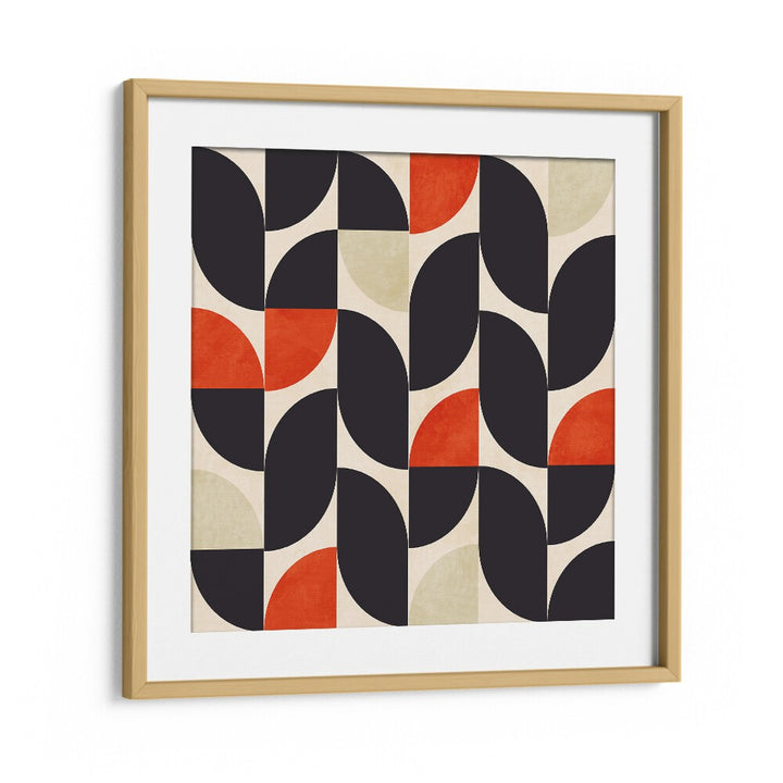 Bauhaus New V By Ana Rut Bre Abstract Art Abstract Paintings in Oak Wood Frame With Mount