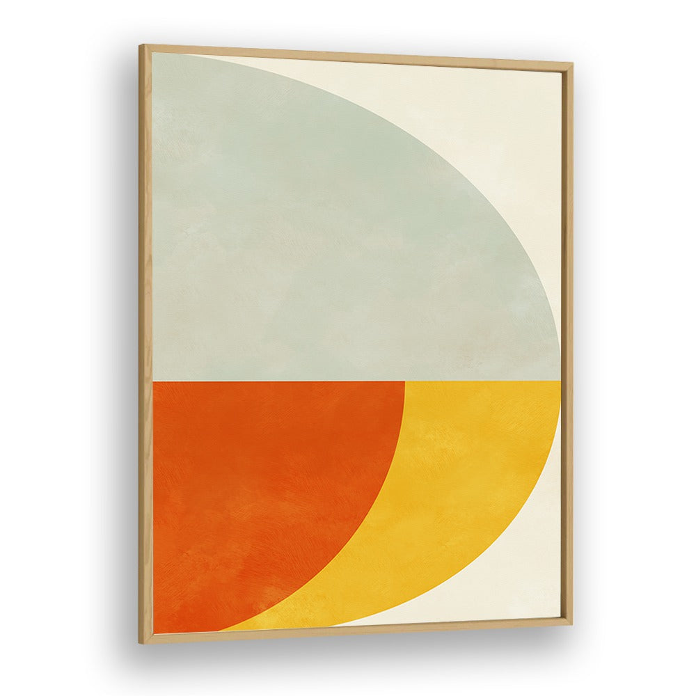 Bauhaus V By Ana Rut Bre Landscape Art Prints in Oak Wood Plain Frame