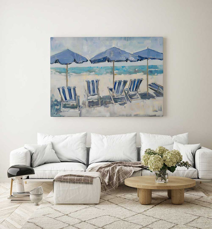 BEACH CHAIRS , BEACH PAINTINGS