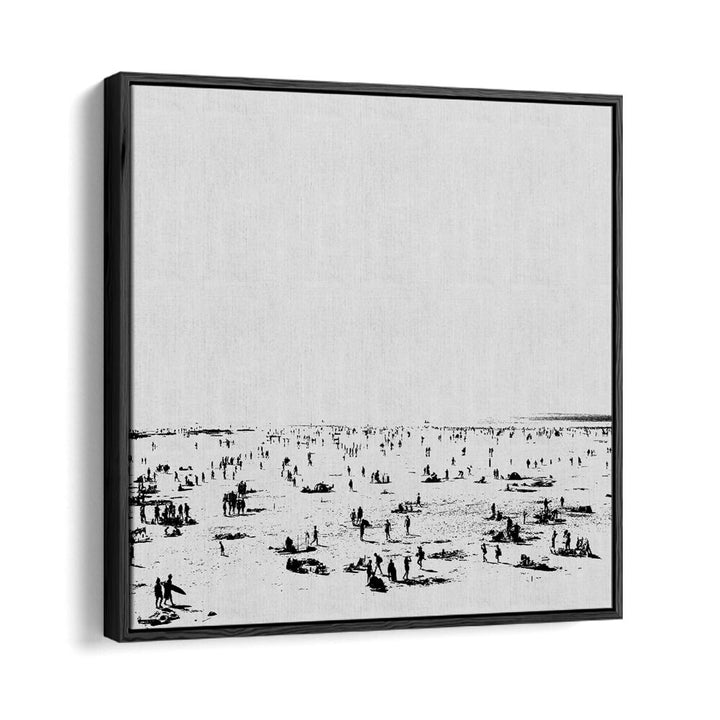 Beach II By Dan Hobay Abstract Art Abstract Paintings in Black Floater Frame