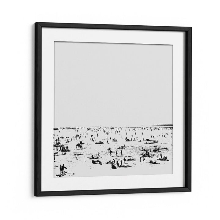 Beach II By Dan Hobay Abstract Art Abstract Paintings in Black Frame With Mount