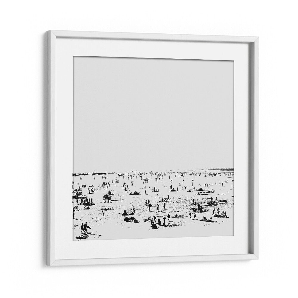 Beach II By Dan Hobay Abstract Art Abstract Paintings in White Frame With Mount