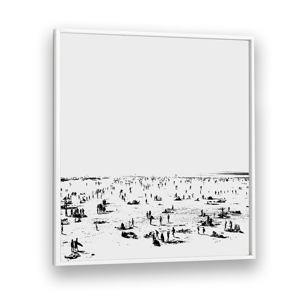 Beach II By Dan Hobay Abstract Art Abstract Paintings in White Plain Frame