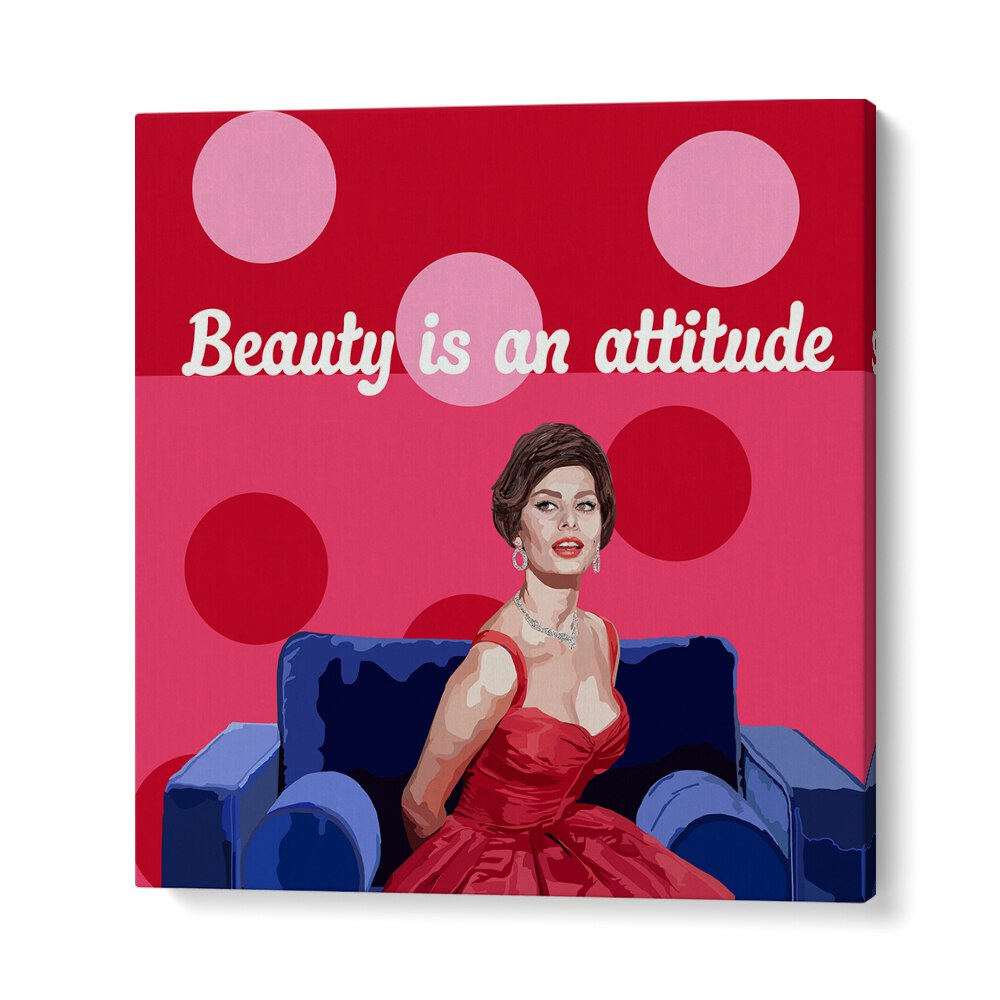 Beauty On The Couch By Lynnda Rakos Pop Art Paintings Pop Art Prints in Gallery Wrap