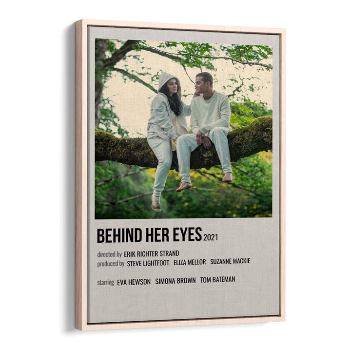 Behind Her Eyes 2021 Movie Posters in Oak Wood Floater Frame