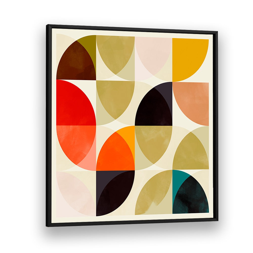 Beige Viertel Circles Ineinander By Ana Rut Bre Pop Art Paintings Pop Art Prints in Black Plain Frame