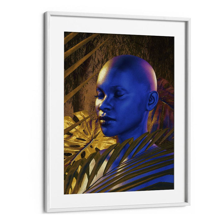 Being By Cosmo Zach Surreal Art Prints Surrealism in White Frame With Mount