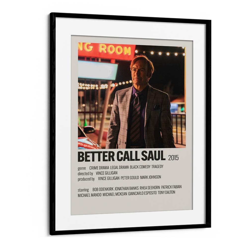 Better Call Saul 2015 Movie Posters in Black Frame With Mount