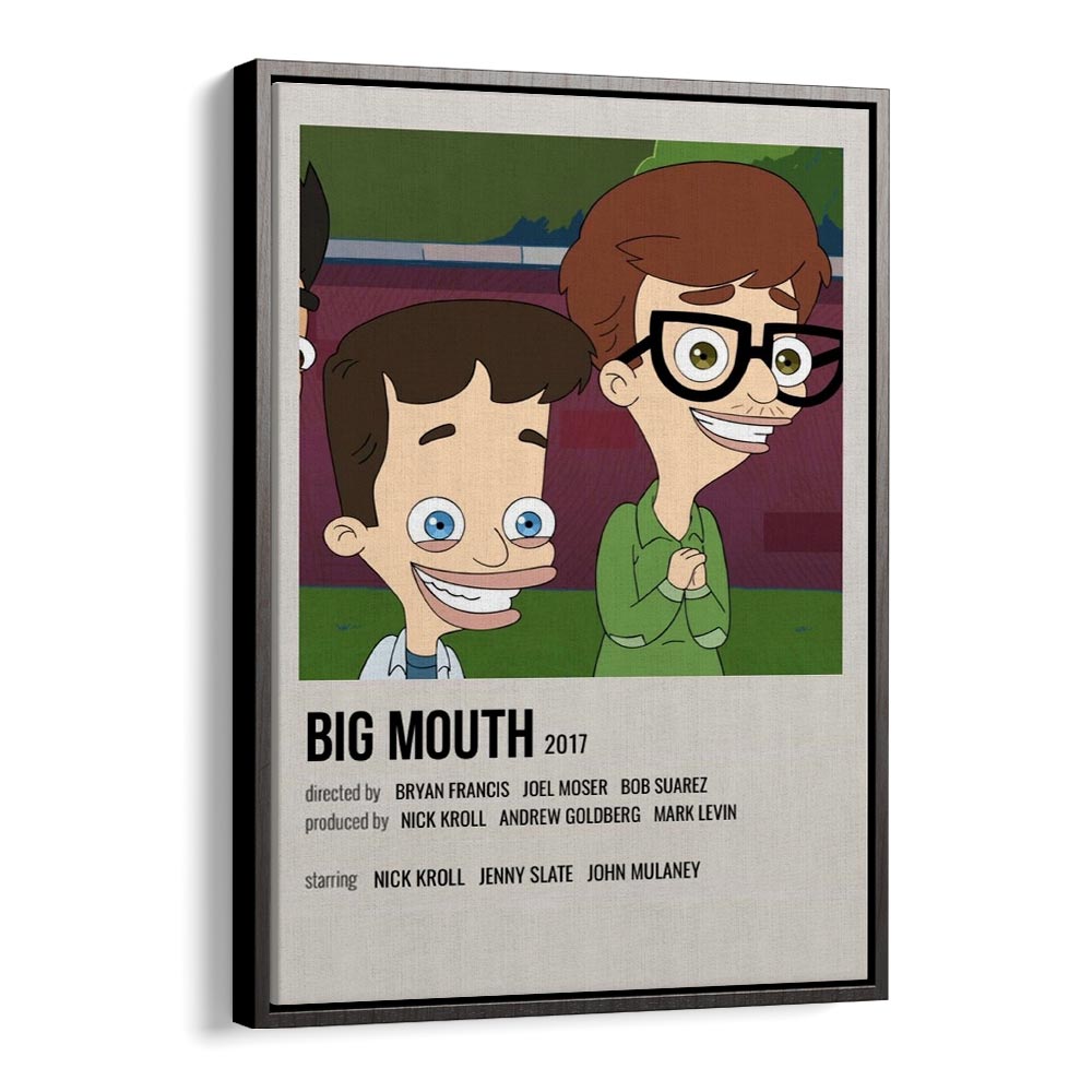 Big Mouth 2017 Movie Posters in Black Floater Frame