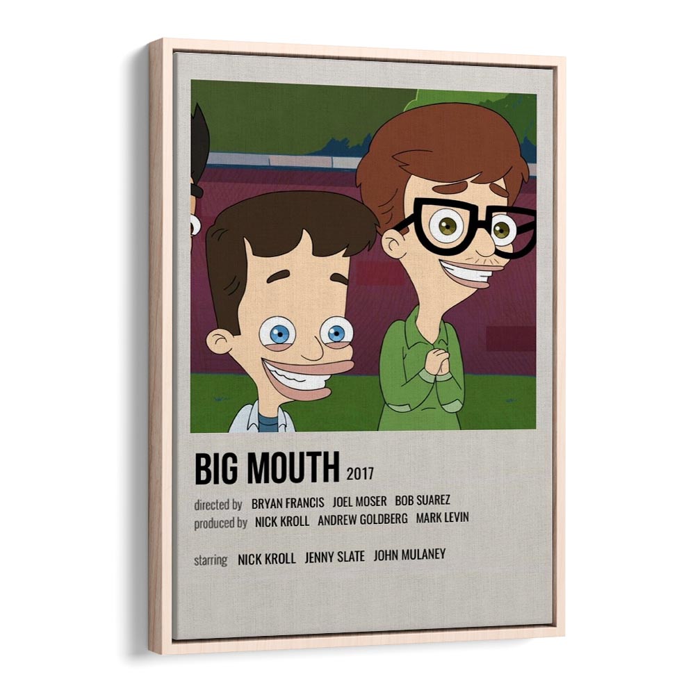 Big Mouth 2017 Movie Posters in Oak Wood Floater Frame