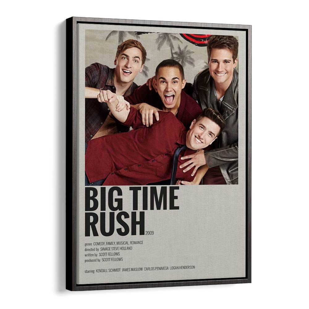 Big Time Rush 2009 Movie Posters in Black Floater Frame