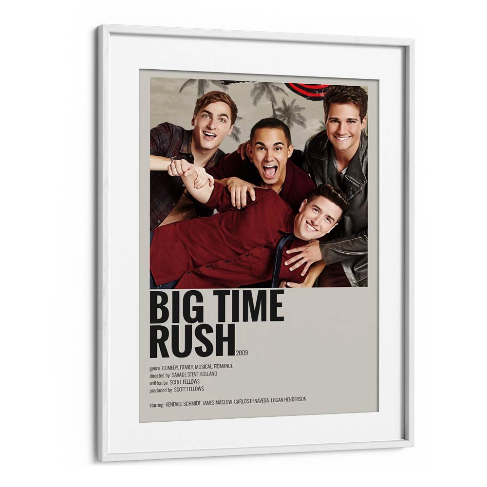 Big Time Rush 2009 Movie Posters in White Frame With Mount