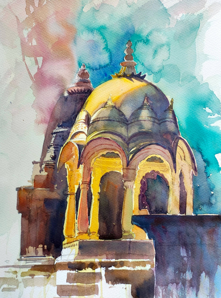 A SLICE OF JODHPUR ,HANDMADE ARTWORKS ,  SET OF 3 PAINTINGS
